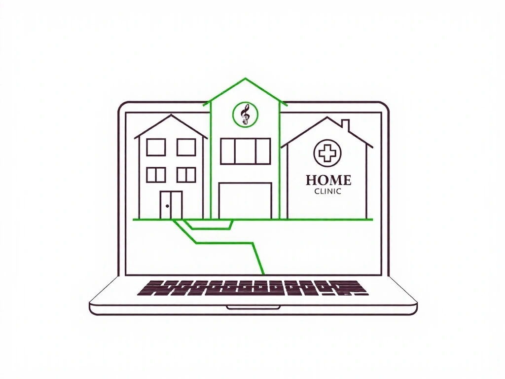 Most łączący dom i gabinet